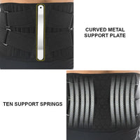Thumbnail for LumbarMax uses a curved metal support plate and ten flexible support springs for optimum support and protection of the lower back.