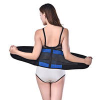 Thumbnail for Back view of a woman wearing the LumbarExtreme back brace from the rear view.