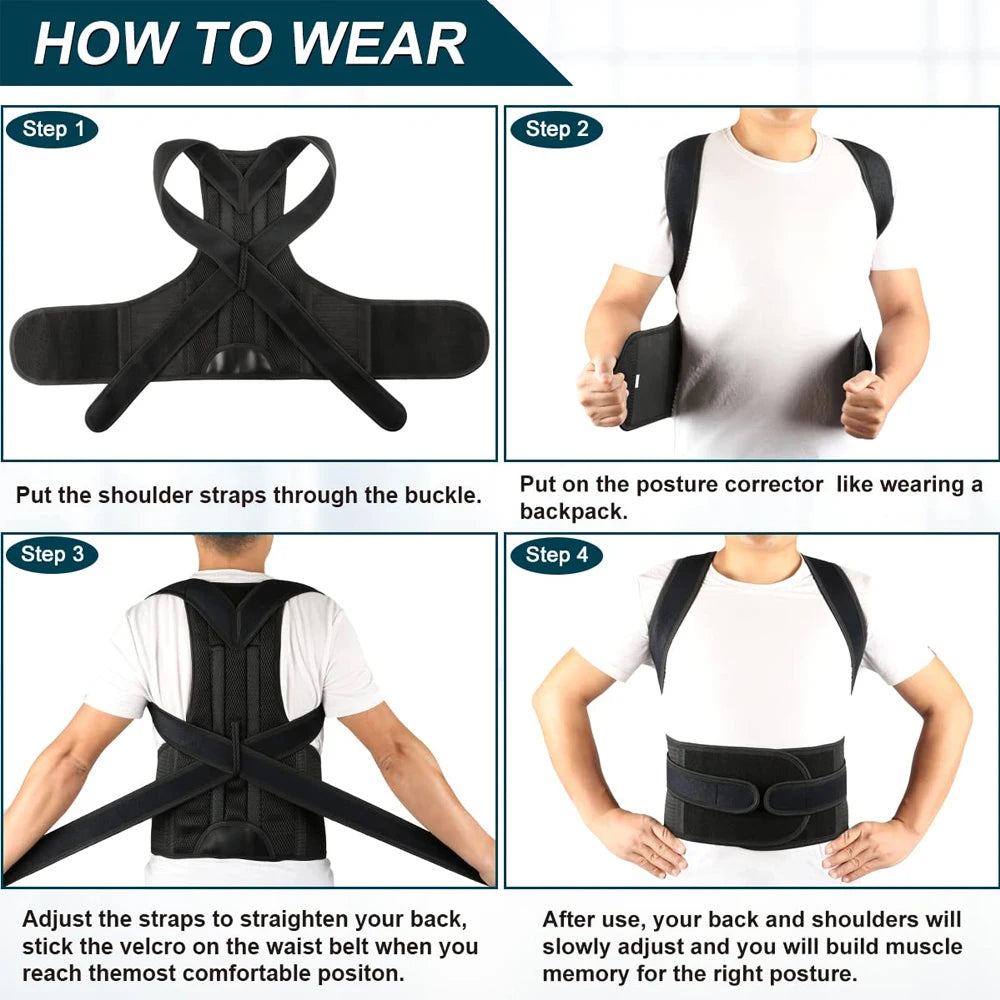 Posture Corrector with Lumbar Support