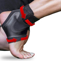 Thumbnail for Ultra Thin Ankle Compression Sleeve includes strong Velcro for extra security and support.
