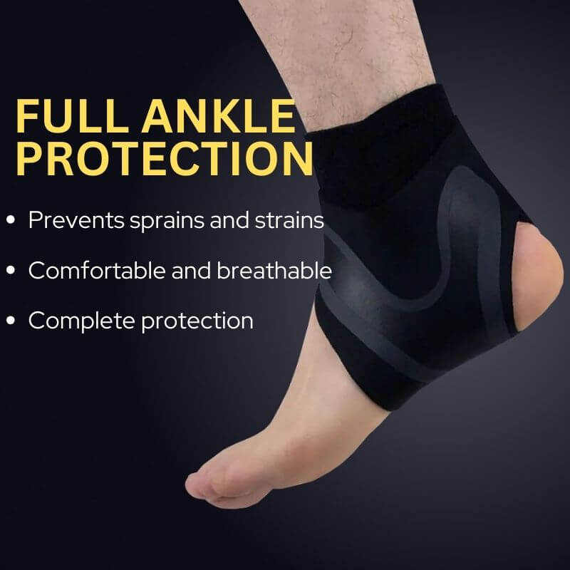 Ultra Thin Ankle Compression Sleeve prevents sprains and strains.