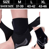 Thumbnail for Image of Ultra Thin Ankle Compression Sleeve size chart.