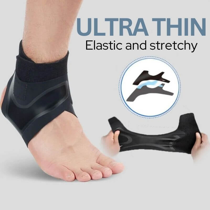 Ultra Thin Ankle Compression Sleeve uses ultra thin and stretchy fabric.