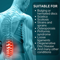 Thumbnail for LumbarMate can be used to treat various conditions such as herniated discs and sciatica.