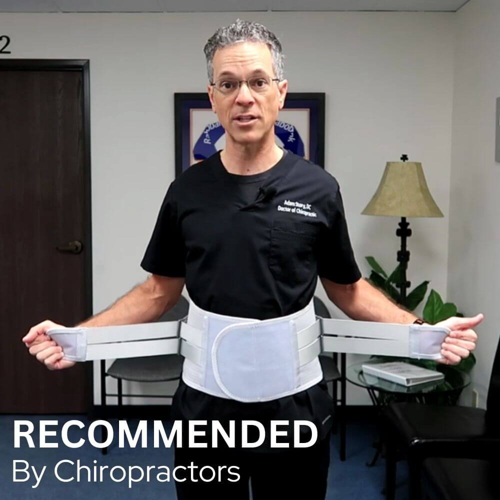 LumbarMate is recommended by chiropractors as an effective back pain relief brace.