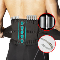 Thumbnail for LumbarMax includes a central steel plate and ten steel springs that surround the lumbosacral region for optimum support.