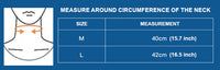 Thumbnail for Image of the NeckEase neck brace size chart.