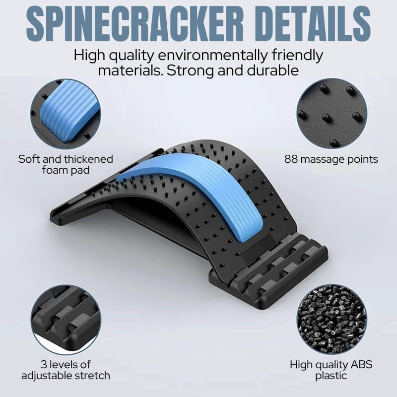 SpineCracker has 88 acupressure points for deep tissue massage.