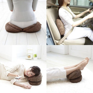 BUTTPLUSH™ can be used as a back, head or feet cushion