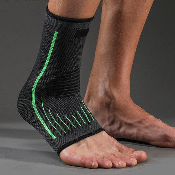 Image of OrthoRelieve's ankle compression sleeve in green color.