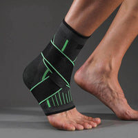 Thumbnail for Image of OrthoRelieve's ankle compression sleeve with support straps.