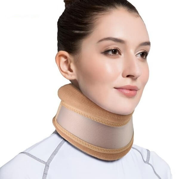Image of ComfyNeck dual-use version neck brace which can be used for sleeping as well as a rehabilitative neck brace for injury recovery.