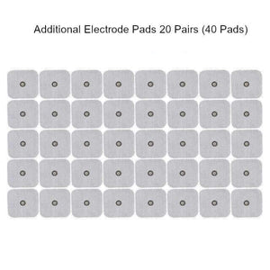 Additional twenty pairs of electrode pads bundle can be purchased separately with the fifteen mode TENS device.