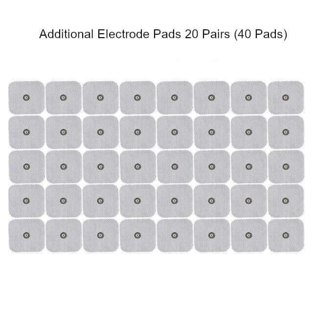 Additional twenty pairs of electrode pads bundle can be purchased separately with the fifteen mode TENS device.