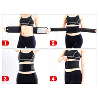 Thumbnail for An image showing steps on how to wear the Thermotherapy belt.