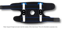 Thumbnail for Image of KneeMate knee support brace with adjustable metal hinges and Velcro straps.