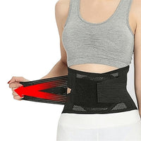 Thumbnail for LumbarLite uses double pull straps that help add compression and stability to the mid section.