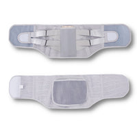 Thumbnail for Front and back layout view of the LumbarMate back brace.