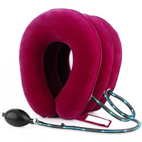 Thumbnail for Close-up of red NeckMate™ neck traction pillow