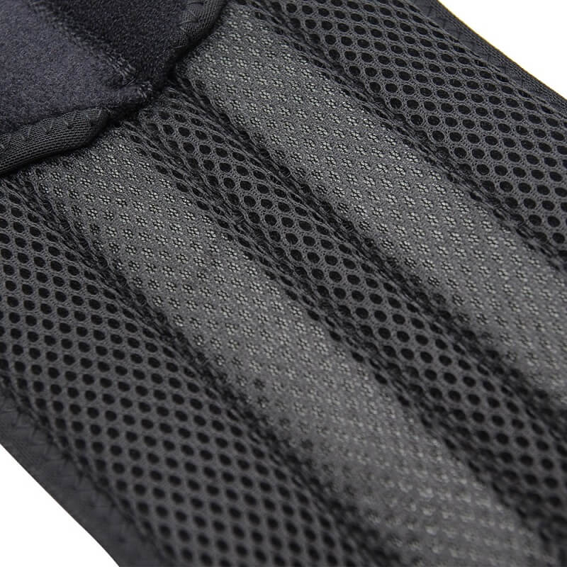 Closeup of the breathable material of the posture corrector.