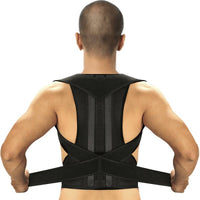 Thumbnail for Image of a man wearing the posture corrector with lumbar support.