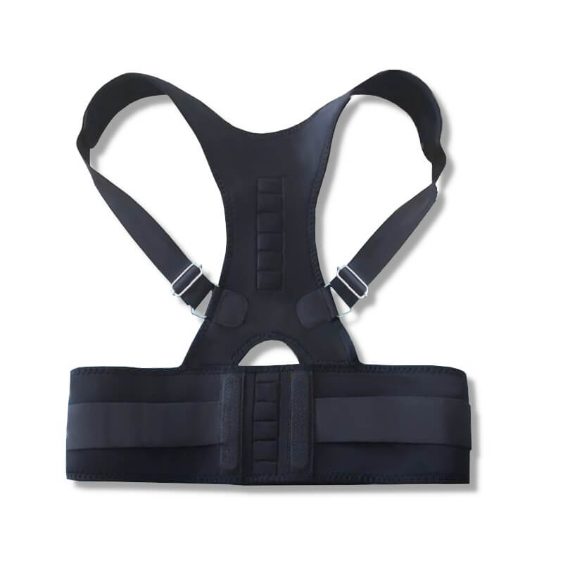 Closeup image of the posture corrector with therapeutic magnets.