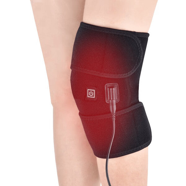 An image of ThermaKnee, an electric heating knee brace that uses electrical power from your wall socket or USB cable to warm your knees and relieve knee pain.