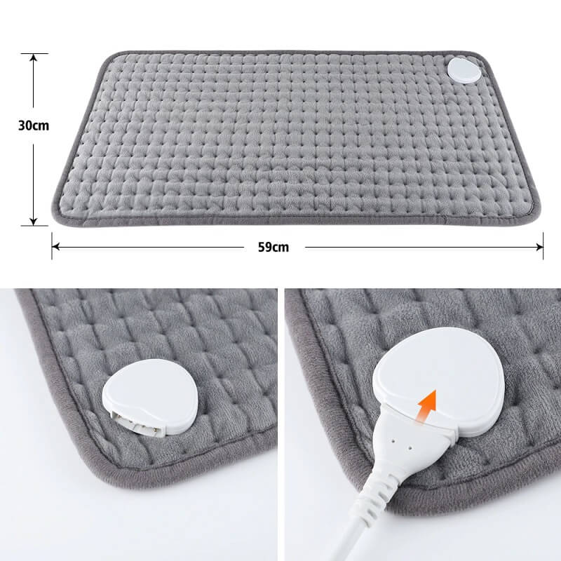 The ThermPad measures 30cm by 59cm and is made from soft flannel material that's smooth and comfortable.