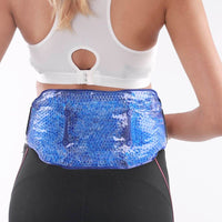 Thumbnail for Image of a woman wearing the wearable ice pack for relief of back pain.